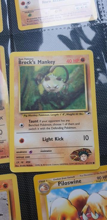 Brock's Mankey - Gym Heroes 67/132 beschikbaar voor biedingen