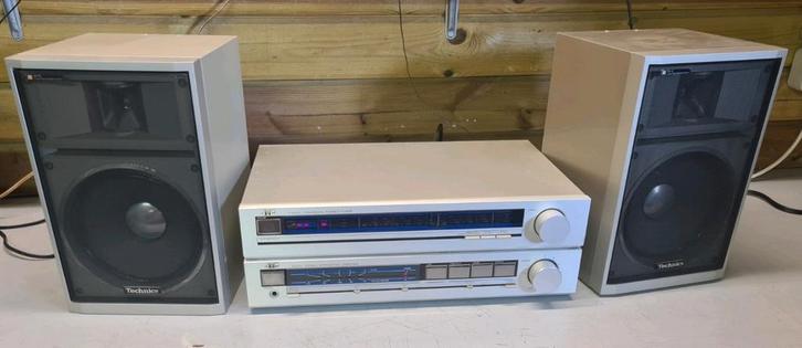 Jvc stereo set versterker / tuner + technics speakers 1983, Audio, Tv en Foto, Stereo-sets, Gebruikt, Speakers, JVC, Ophalen of Verzenden