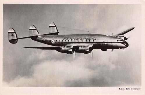 Luchtvaart KLM Lockheed Constellation 1949 Vliegtuigen 16772, Verzamelen, Ansichtkaarten | Nederland, Ongelopen, Noord-Holland