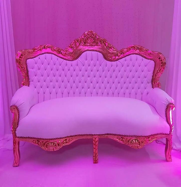 Arabische Bruidsbank - Traditioneel Design, Huis en Inrichting, Banken | Bankstellen, Zo goed als nieuw, Rechte bank, Tweepersoons