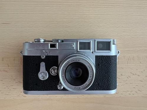 Leica M3 Analoge dubbelslag camera met extra telelens, Audio, Tv en Foto, Fotocamera's Analoog, Zo goed als nieuw, Compact, Leica