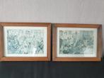 2 Anton Pieck Prenten - Ingelijst, Ophalen of Verzenden