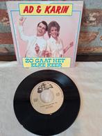 Ad & Karin - Zo Gaat Het Elke Keer - Single, Cd's en Dvd's, Vinyl Singles, 7 inch, Single, Ophalen of Verzenden, Zo goed als nieuw