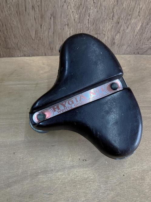 Klassiek Lederen Lepper Hygia No.1 damesfietszadel., Fietsen en Brommers, Fietsonderdelen, Gebruikt, Oldtimer, Zadel, Ophalen
