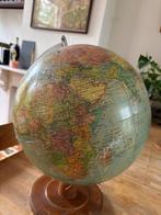 Antieke Wereldbol Globe (jaren 60), Huis en Inrichting, Ophalen, Gebruikt