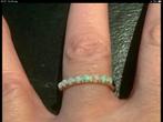 Prachtige nieuw ring edelstenen Australische opaal 14 k 585, Nieuw, Ophalen of Verzenden, 17 tot 18, Met edelsteen