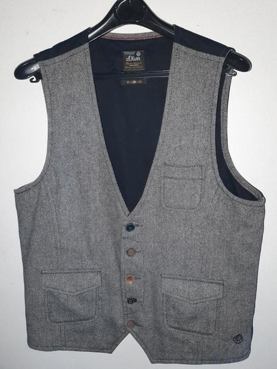 Gilet van S. Oliver. Grijs, in goede staat. Bridgerton stijl, Kleding | Heren, Trouwkleding en Trouwaccessoires, Zo goed als nieuw