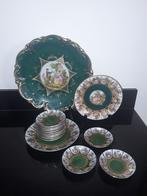 Carlsbad/bavaria uitgebreid serveerschaal vol limoge decor, Antiek en Kunst, Verzenden