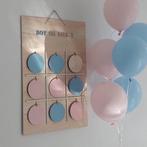Gender Reveal Bord - 3 op een Rij Spel - TicTacToe, Versiering, Verzenden, Randashop, Geboorte of Huwelijk