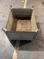Metalen euro box, Tuin en Terras, Bloembakken en Plantenbakken, Ophalen of Verzenden, Zo goed als nieuw, Metaal, 60 tot 100 cm