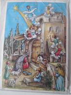 Poëzieplaat kerst adventskalender kerststal 3 A4 formaat, Ophalen of Verzenden, Nieuw