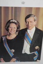 Statieportret Beatrix & Claus + fotoposter, Ophalen of Verzenden, Gebruikt, Nederland, Kaart, Foto of Prent
