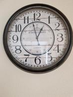 GROTE WANDKLOK ZWART 60 CM BOND STREET LONDON, Ophalen of Verzenden, Nieuw, Analoog, Wandklok