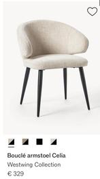 Boucle eetkamerstoelen Westwing 6 stuks Japandi, Huis en Inrichting, Stoelen, Ophalen, Zo goed als nieuw, Vijf, Zes of meer stoelen