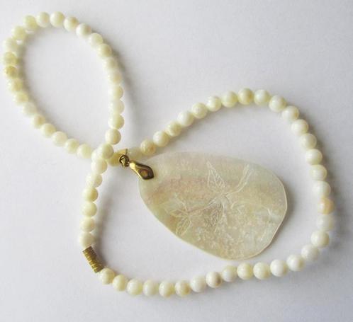 Prachtige Moeder van Parel Parelmoer ketting &Abalone hanger, Sieraden, Tassen en Uiterlijk, Kettingen, Nieuw, Steen of Mineraal