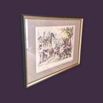 Vintage litho Parijs, Antiek en Kunst, Kunst | Schilderijen | Abstract, Ophalen of Verzenden
