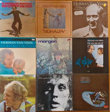 9 lp's, waarvan 2 dubbel Herman van Veen uit privécollectie. beschikbaar voor biedingen