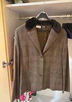 Bardehle Jasje/Blazer met nep bont kraag - Maat M, Kleding | Dames, Maat 38/40 (M), Bruin, Ophalen of Verzenden, Jasje