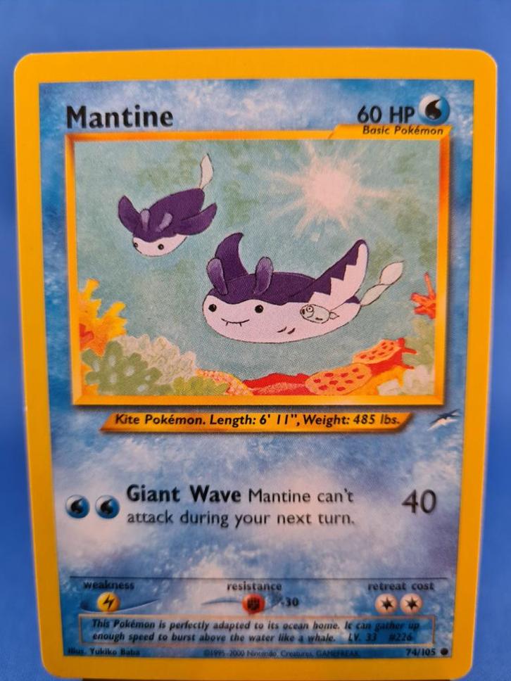 Mantine 74/105 - Neo Destiny, Hobby en Vrije tijd, Verzamelkaartspellen | Pokémon, Gebruikt, Verzenden