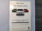 Fiat Grande Punto en Panda financiering 2008 NED 2 blz, Ophalen of Verzenden, Nieuw, Overige merken