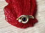 Gouden ring maat 19, Sieraden, Tassen en Uiterlijk, Broches, Ophalen of Verzenden, Zo goed als nieuw, Minder dan 4 cm, Goud