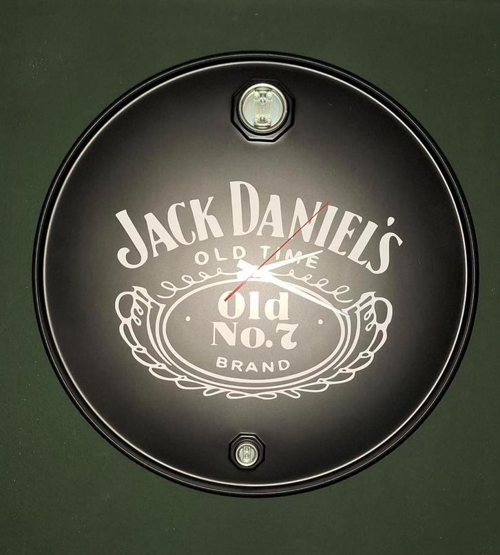 Jack Daniels Olievat Deksel Klok, Huis en Inrichting, Woonaccessoires | Klokken, Nieuw, Wandklok, Analoog, Ophalen of Verzenden