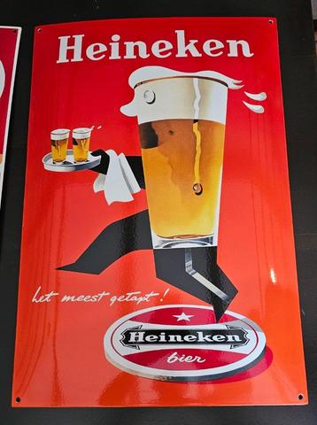 Heineken emaille reclamebord beschikbaar voor biedingen