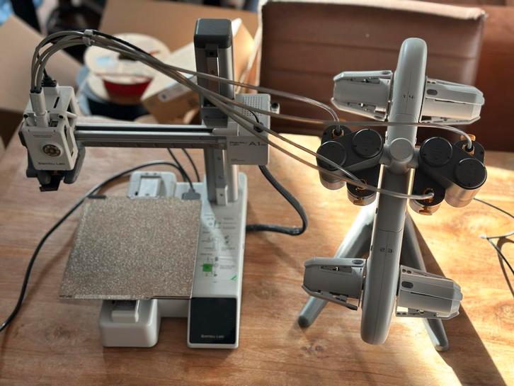 Bambu Lab A1 mini met AMS incl. Extra’s, Computers en Software, 3D Printers, Zo goed als nieuw, Ophalen of Verzenden