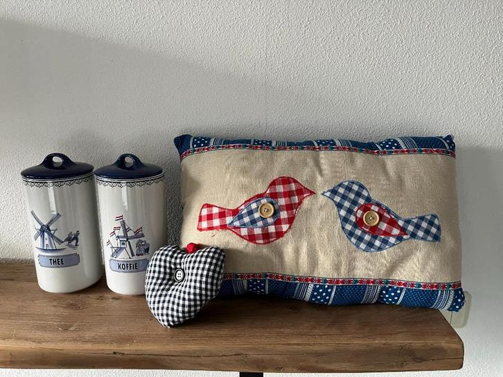 Leuke set koffie en thee voorraadpot -kussen typisch Holland, Huis en Inrichting, Keuken | Keukenbenodigdheden, Nieuw, Ophalen of Verzenden