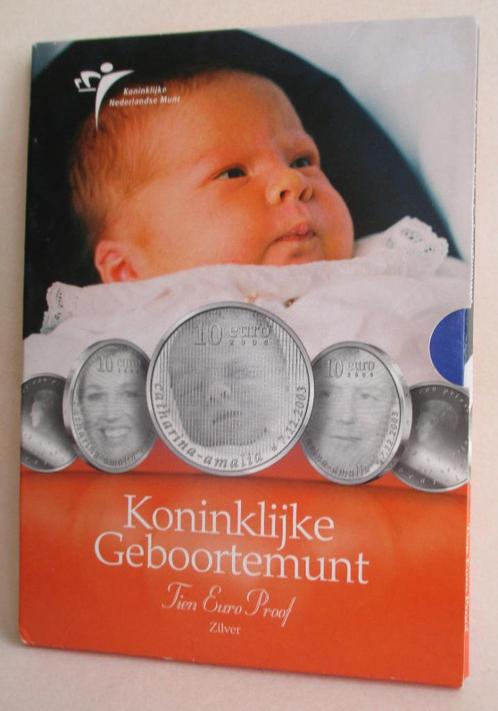 JM7: 2004- GEBOORTEMUNT -Princes Catharina Amalia -07-12-‘03, Postzegels en Munten, Munten | Nederland, Setje, Euro's, Koningin Beatrix