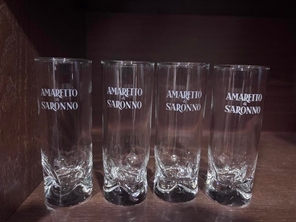 Amaretto di Saronno Glazen - 4 Stuks, Ophalen of Verzenden, Nieuw