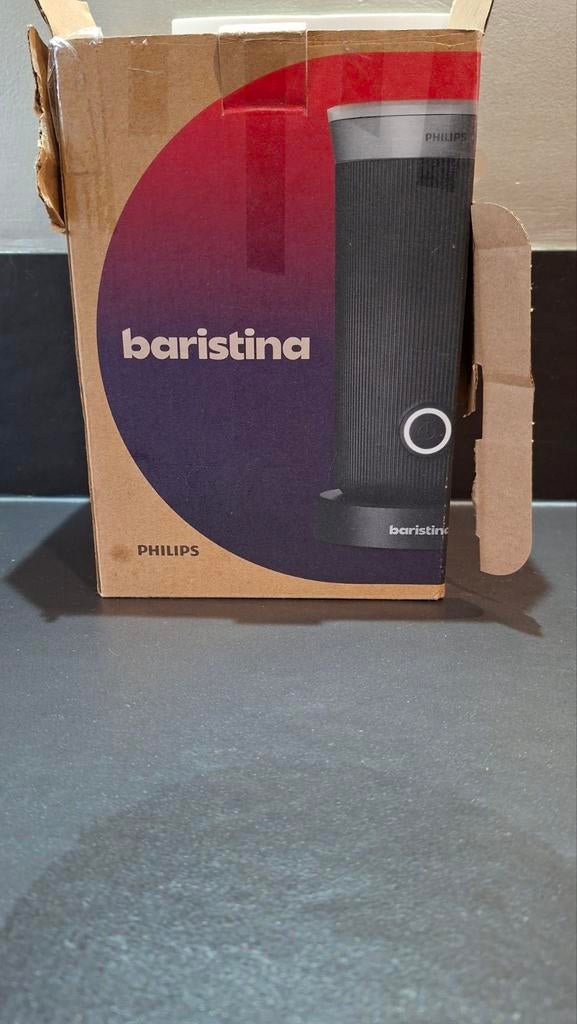 Baristina Melkschuimer - zwart onderdelen, Ophalen of Verzenden, Zo goed als nieuw, Elektrische melkopschuimer