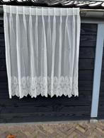 Vitrage 2 stuks, Huis en Inrichting, Stoffering | Gordijnen en Lamellen, Ophalen, Zo goed als nieuw, 200 cm of meer, Minder dan 100 cm