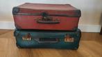 Twee brocante vintage koffertjes, Overige materialen, Gebruikt, Minder dan 35 cm, Minder dan 50 cm