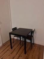 Uitschuifbare eettafel met stoelen nieuw Ikea., Ophalen of Verzenden, Zo goed als nieuw, Rechthoekig, 50 tot 100 cm