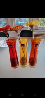 Leonardo Vaasjes Set van 3, Ophalen of Verzenden, Zo goed als nieuw, Glas, Minder dan 50 cm