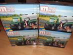 4 x tractor met aanhangwagen ministeck, Ophalen of Verzenden, Nieuw, Losse ministeck of Strip