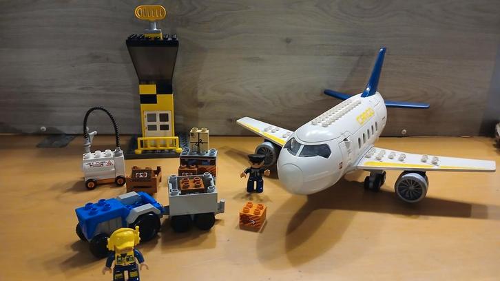 Duplo groot vliegtuig, Kinderen en Baby's, Speelgoed | Duplo en Lego, Zo goed als nieuw, Duplo, Complete set, Ophalen of Verzenden