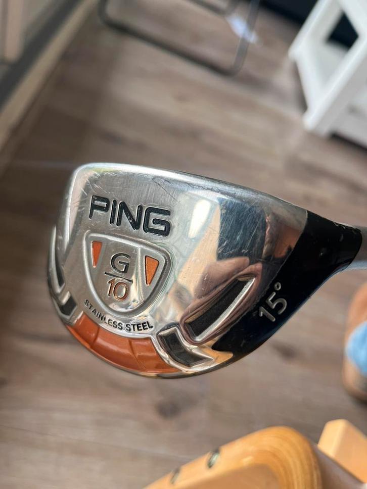 Ping G10 hybride 3 wood 15 graden, Sport en Fitness, Golf, Zo goed als nieuw, Club, Ping, Ophalen of Verzenden