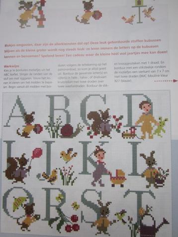 Groot ABC borduur telpatroon voor babies en peuters beschikbaar voor biedingen
