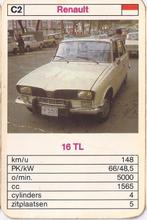 Kw2338 autokaartje C2 internationale taxi Renault 16 tl, Verzenden, Gebruikt, Auto's