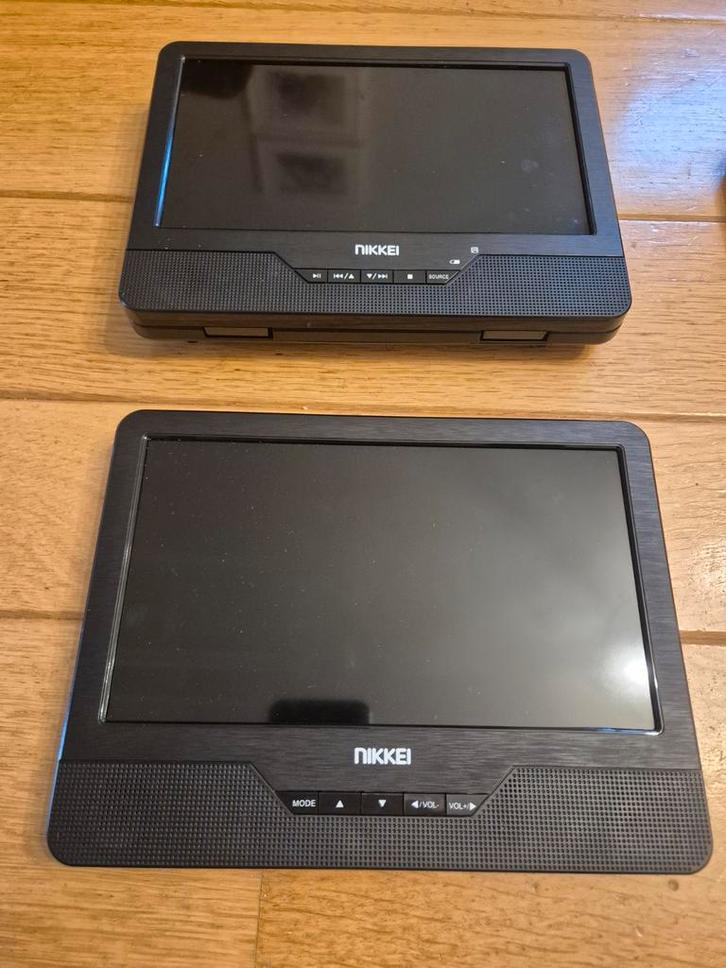 9 inch DVD Speler met 2 Schermen voor Auto, Audio, Tv en Foto, Dvd-spelers, Gebruikt, Dvd-speler, Overige merken, Draagbaar, Ophalen of Verzenden