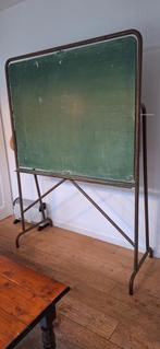 Robuust oud Schoolbord, Antiek en Kunst, Curiosa en Brocante, Ophalen