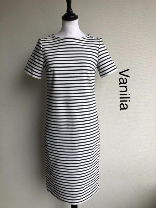 Vanilia Jurk 100% katoen (mt: 36) 18,4/5075, Kleding | Dames, Jurken, Zo goed als nieuw, Maat 36 (S), Wit, Knielengte, Ophalen of Verzenden