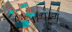 Vintage Klapstoelen - Set van 4, Ophalen, Hout, Gebruikt, Bruin