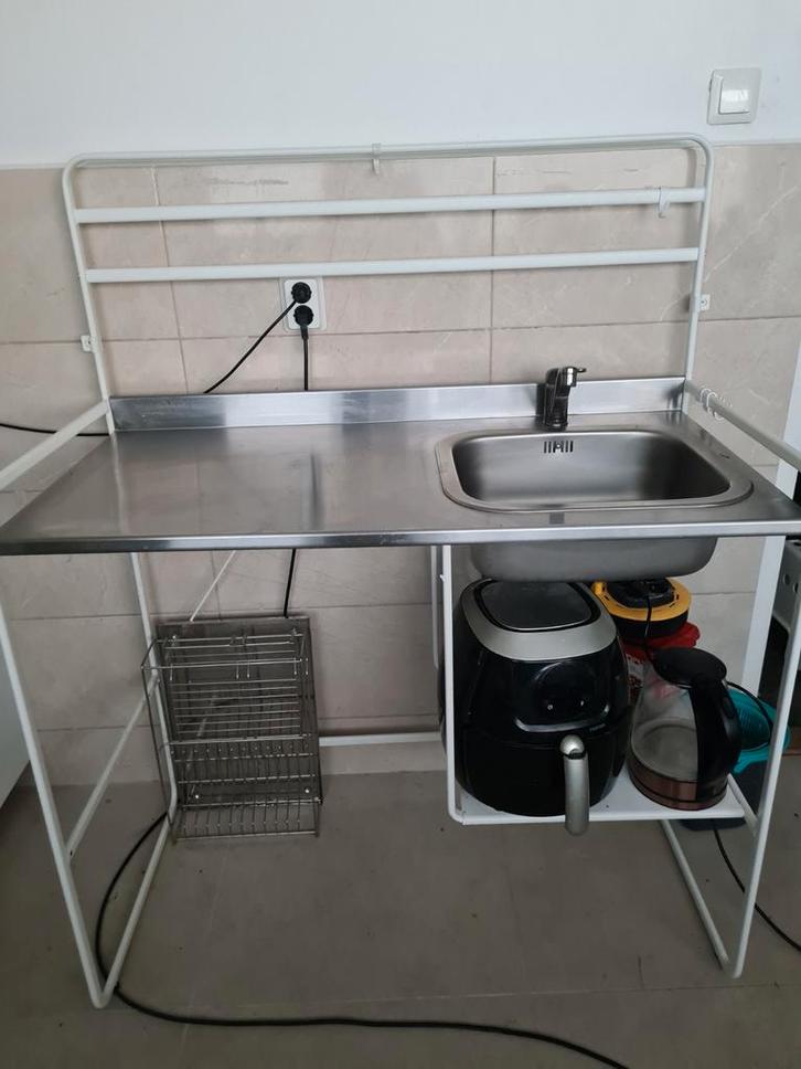 Ikea Keukenblok met Spoelbak, Huis en Inrichting, Keuken | Keukenelementen, Gebruikt, 100 tot 150 cm, 100 tot 150 cm, 50 tot 75 cm