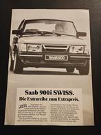 Leaflet Saab 900i Swiss, Ophalen of Verzenden, Zo goed als nieuw, Overige merken
