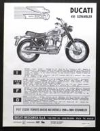 Originele folder Ducati 450 Scrambler - circa 1972, Motoren, Handleidingen en Instructieboekjes, Ducati