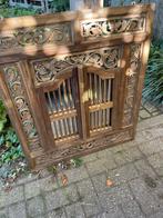 Mooie opengewerkte spiegel houtsnijwerk, Huis en Inrichting, Ophalen, Rechthoekig, Minder dan 100 cm