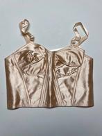 Vintage lingerie 1950 satijnen bustier perzik kleurig, Kleding | Dames, Ondergoed en Lingerie, Ophalen of Verzenden, BH